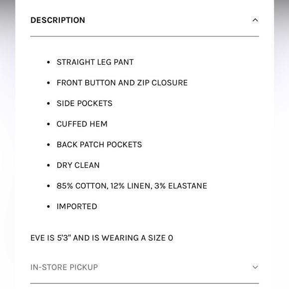 THE SCRIPT New With Tags Claudia Pants rose pink flat front straight leg linen 4 - Picture 10 of 10